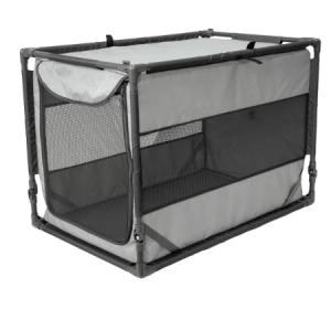 Sport Pet Designs Portable Folding Dog Kennel, Gray, Large