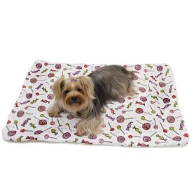Ultra Soft Minky/Plush Sweet Candies Blanket (size: One Size)