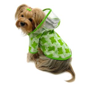 Clear View Froggy Raincoat with Fleece Lining and Detachable Hood (size: XS)